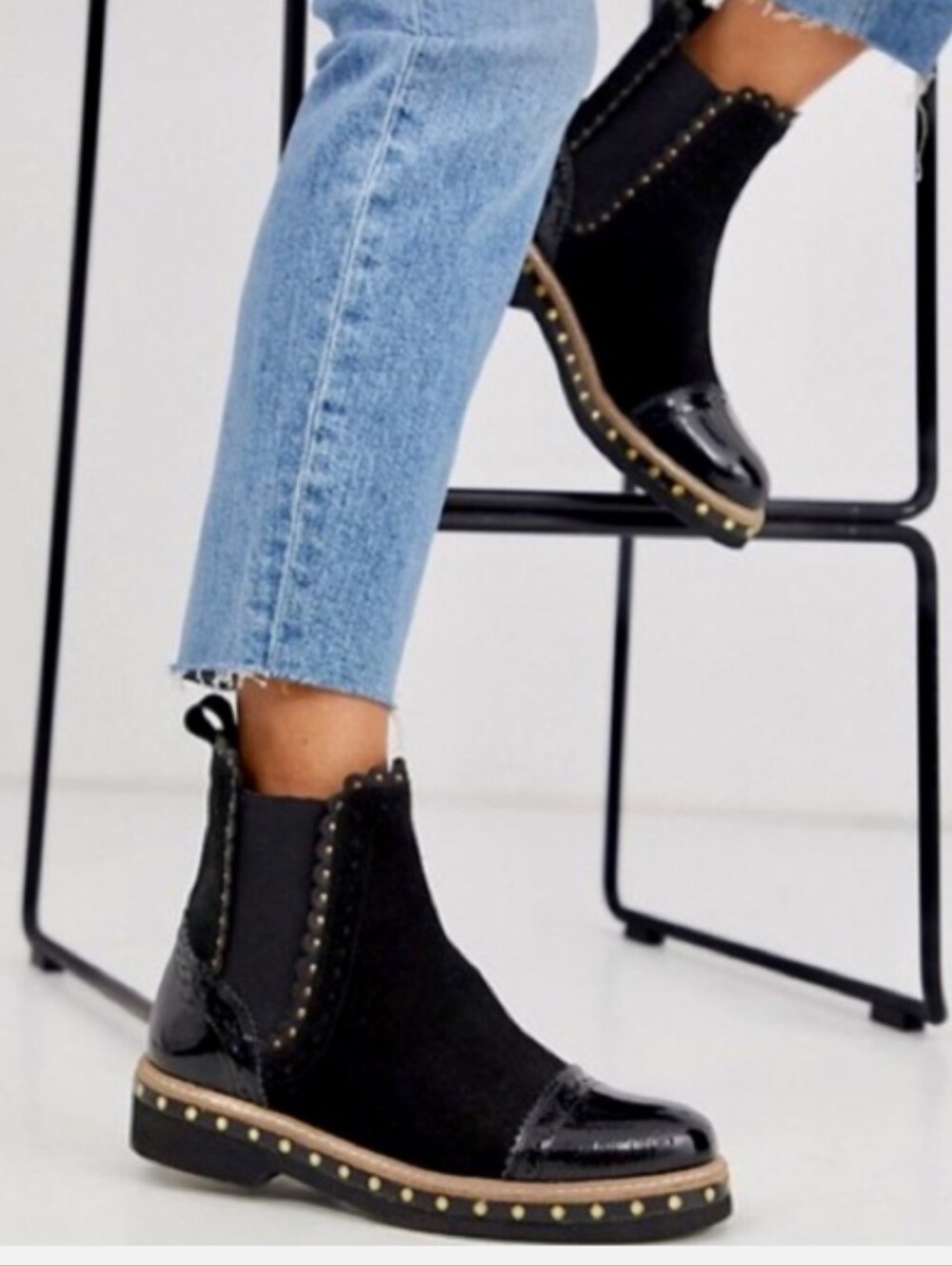 Free People Atlas Chelsea boots in black NEW